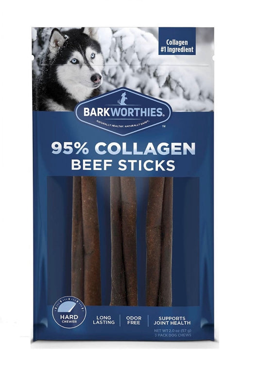 Beef Collagen 6” 3pk - Plain